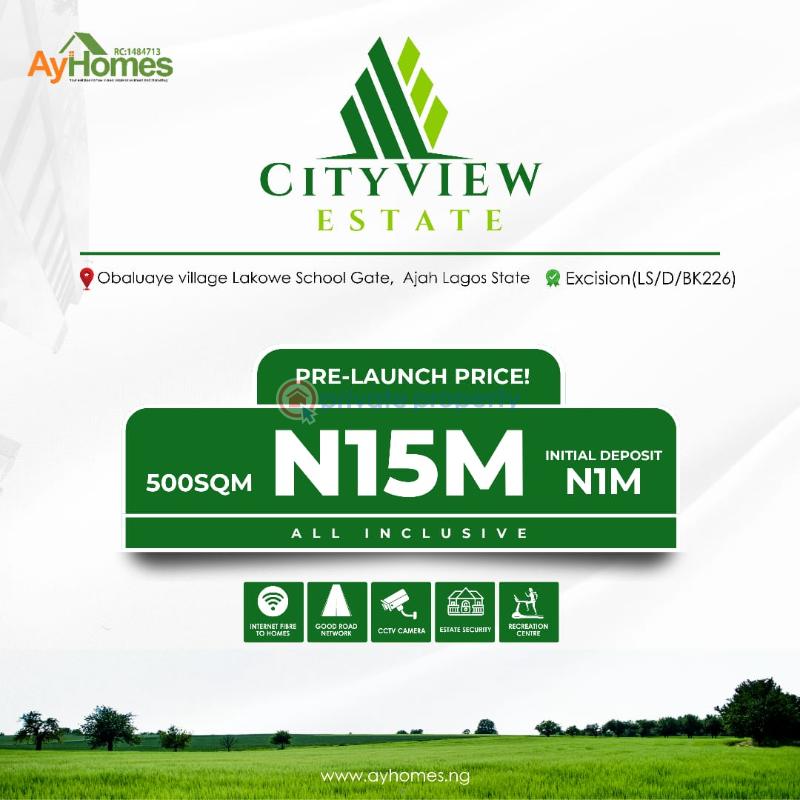 Residential Land For Sale City View Estate Obaoluaye Village Lakowe School Gate Ajah Lakowe Ajah Lagos - 0