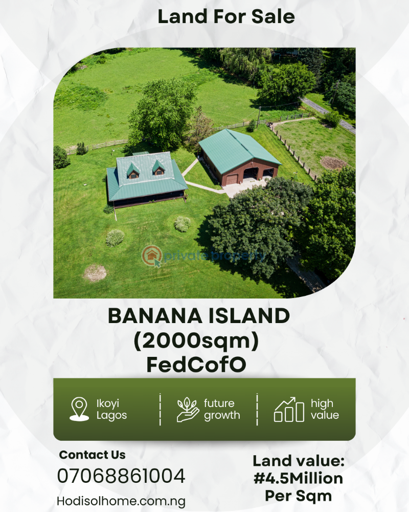 Residential Land For Sale Banana Island Ikoyi Lagos