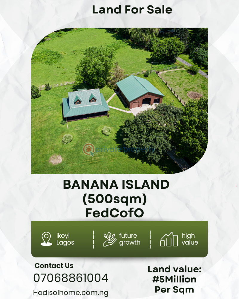 Residential Land For Sale Banana Island Ikoyi Lagos
