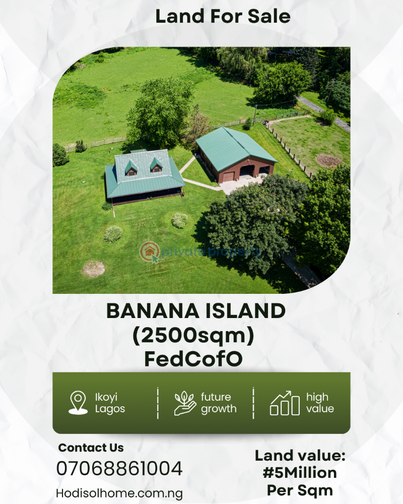 Residential Land For Sale Banana Island Ikoyi Lagos