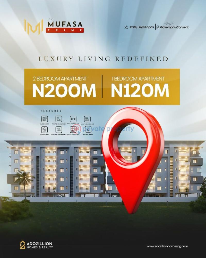 2 bedroom Block Of Flats For Sale Mufaza Prime Ikate Elegushi Lekki Lagos