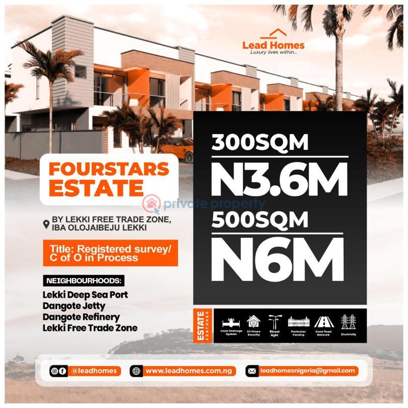 Residential Land For Sale 4 Stars Estate Behind Lekki Free Trade Zone In Close Proximity To Dangote Refinery And Dangote Jetty Ibeju-Lekki Lagos - 6