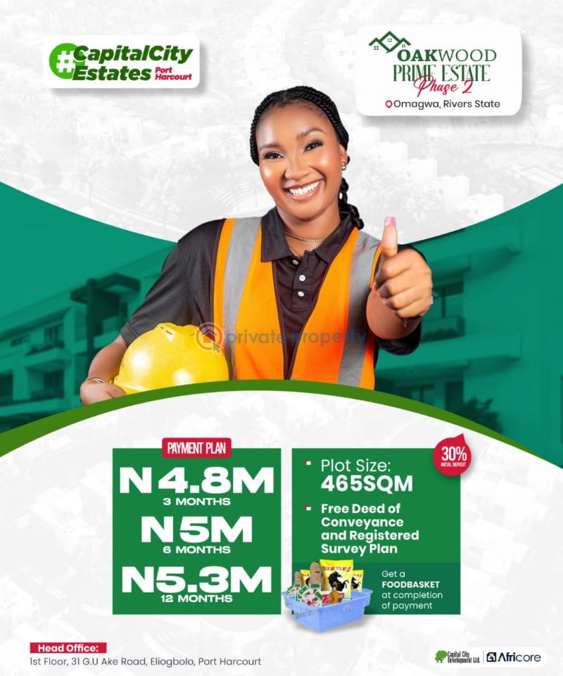 Residential Land For Sale Omagwa Port Harcourt Rivers