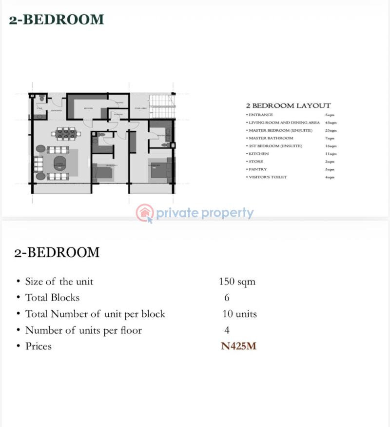 2 bedroom Flat & Apartment For Sale Lekki Phase 1 Lagos - 2