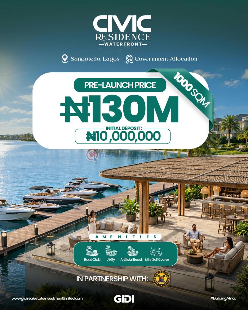 Residential Land For Sale Civic Residence Waterfront Sangotedo Sangotedo Ajah Lagos - 2