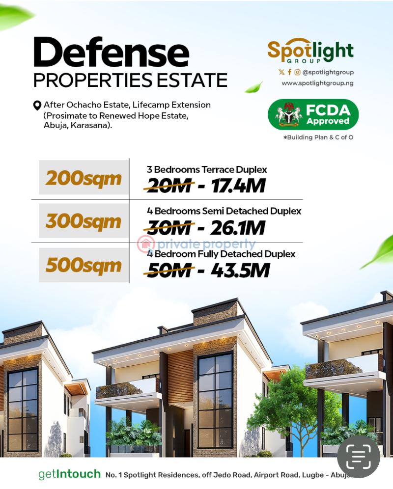 4 bedroom Residential Land For Sale After Ochacho Estate, Lifecamp Ext. Life Camp Abuja Phase 3 