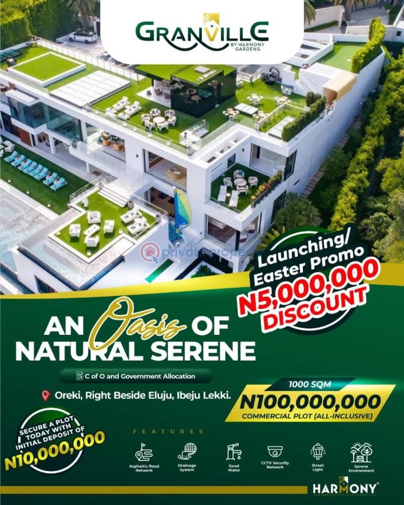 Land For Sale Grandville Estate Oreki, Right Beside Eluju, Ibeju Lekki Directly Facing The Express Way With C Of O And Government Allocation Ibeju-Lekki Lagos - 1