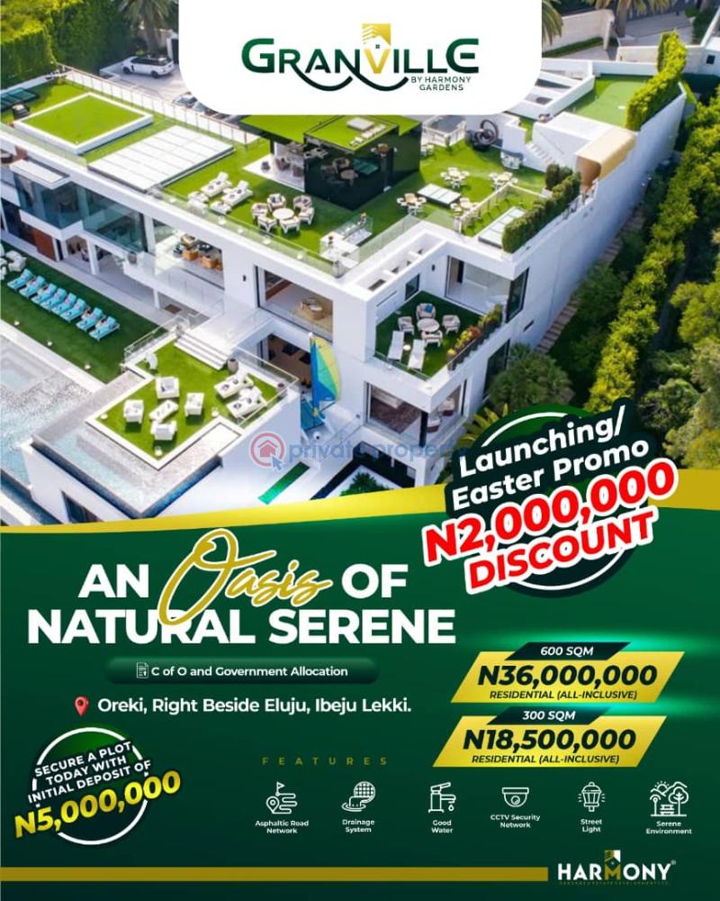 Land For Sale Grandville Estate Oreki, Right Beside Eluju, Ibeju Lekki Directly Facing The Express Way With C Of O And Government Allocation Ibeju-Lekki Lagos - 0