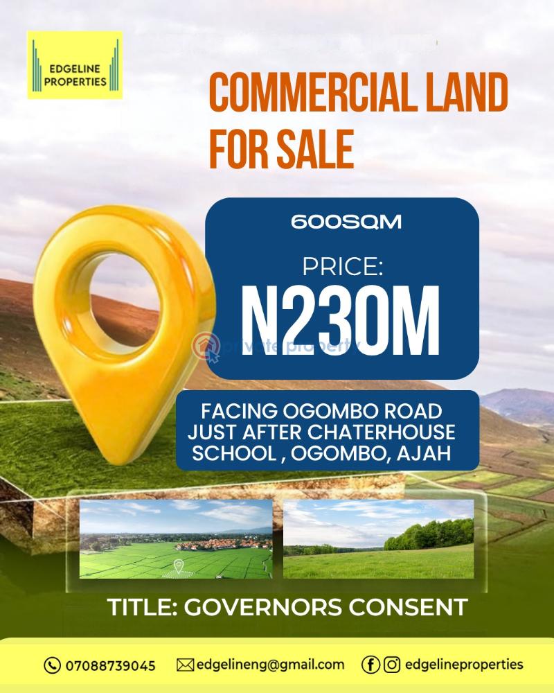 Commercial Land For Sale Facing Ogombo Road Abraham Adesanya Ajah Lagos