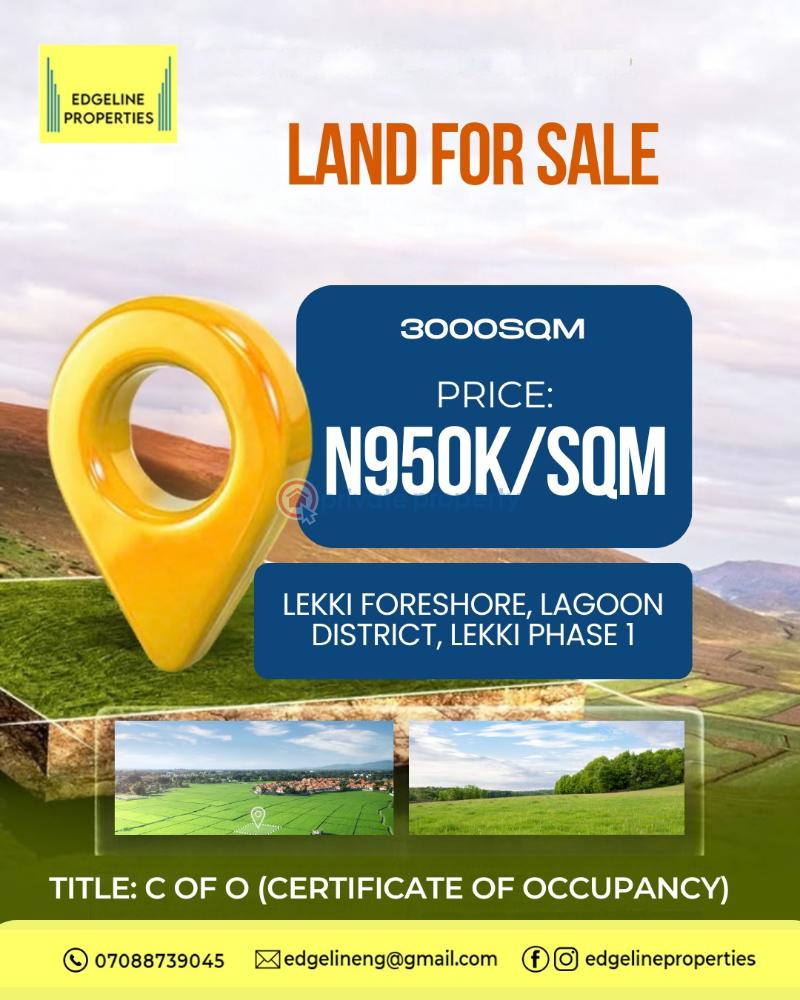 Residential Land For Sale Lekki Foreshore, Lagoon District Lekki Phase 1 Lagos