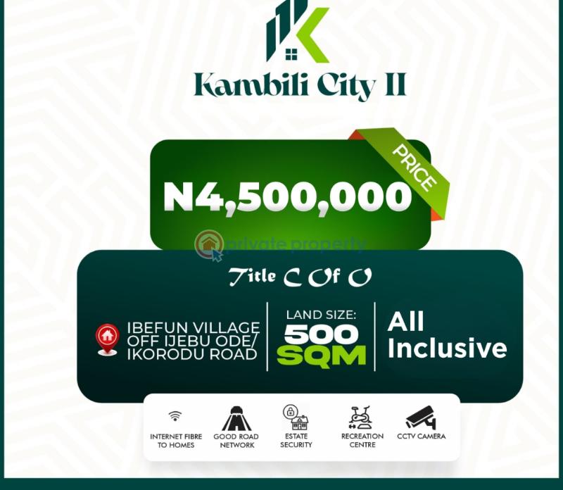 Residential Land For Sale Ibefun Village Off Ijebu Ode/ikorodu Road Odogbolu Ogun