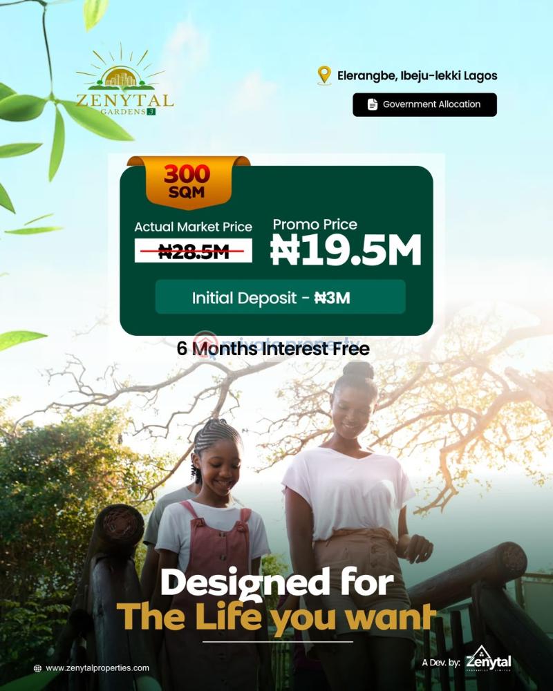 Residential Land For Sale Zenytal Gardens Estate Phase 3 Eleranigbe Ibeju Lekki Eleran Igbe Ibeju-Lekki Lagos