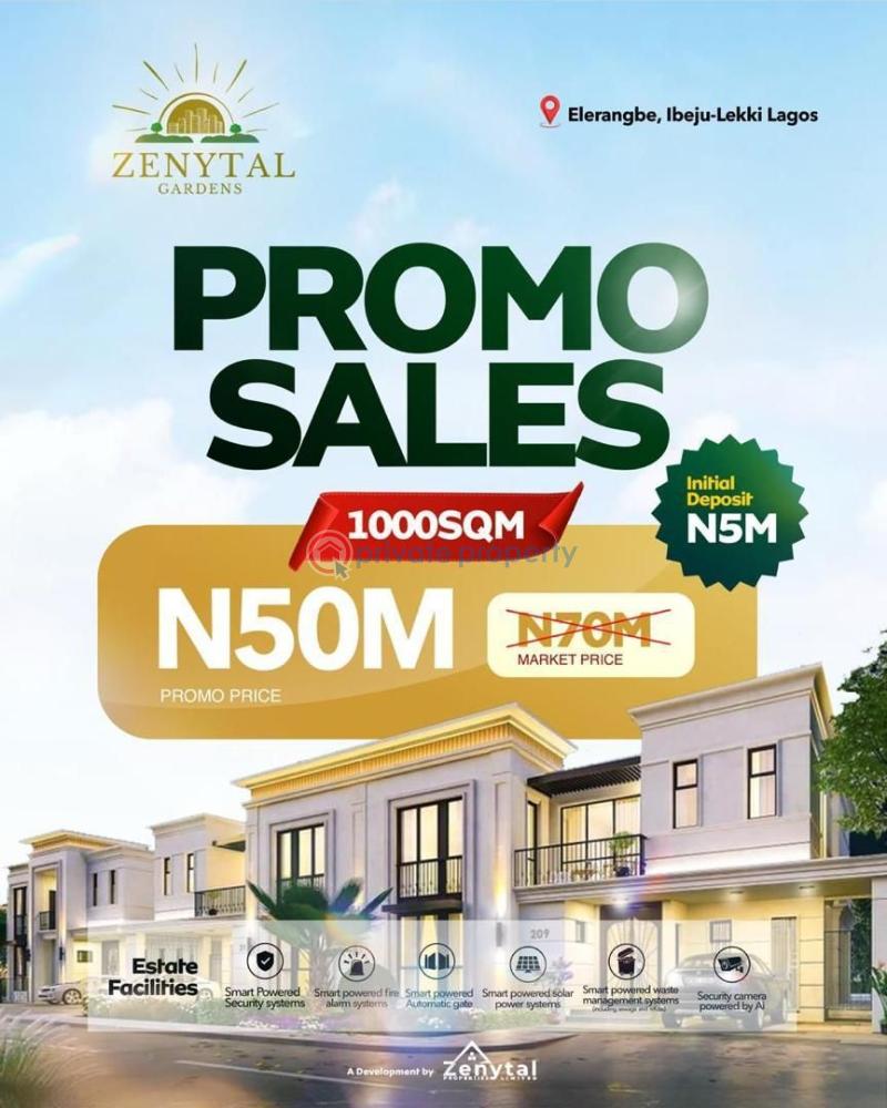 Residential Land For Sale Zenytal Gardens Located At Eleranigbe Ibeju-Lekki Lagos