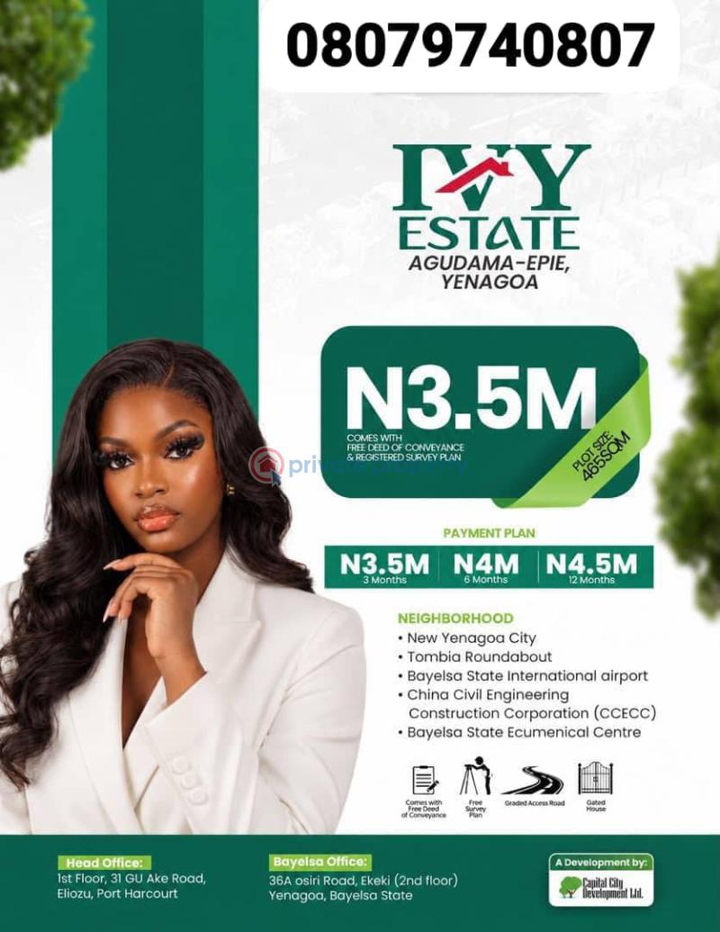 Residential Land For Sale Yenegoa Bayelsa