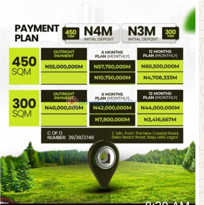 Prime plots of land at jennifer gardens - 2 Residential Land For Sale Amen Estate, Lagos Costal Road Eleko Ibeju-Lekki Lagos - 2