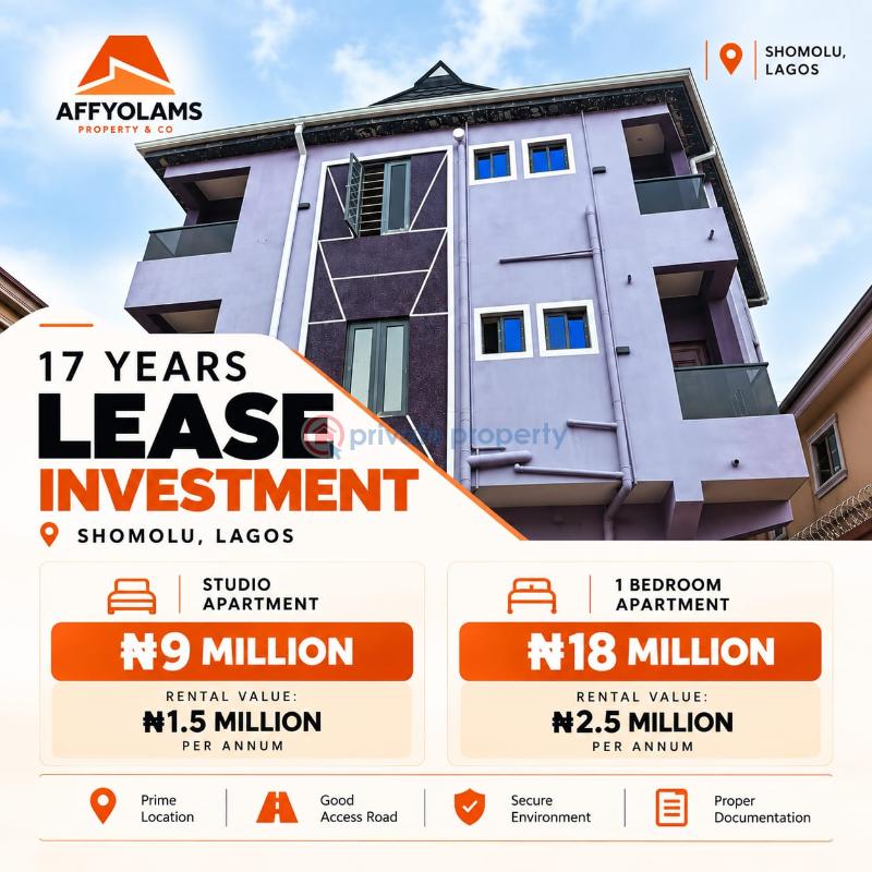 1 bedroom Mini Flat For Sale Shomulu Shomolu Lagos