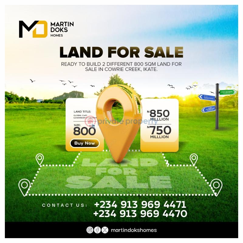 Land For Sale Cowrie Creek Lekki Lagos