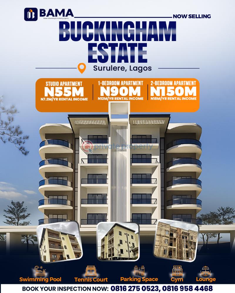 2 bedroom Duplex For Sale Buckingham Estate Surulere Lagos