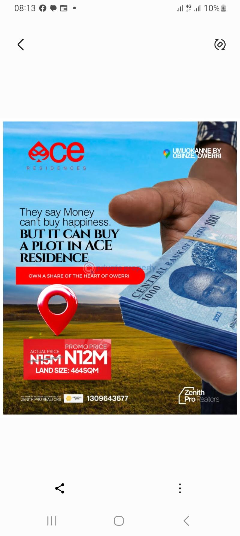 Mixed use Land For Sale Umuokanne Obinze Along Port Harcourt Road. Owerri Imo