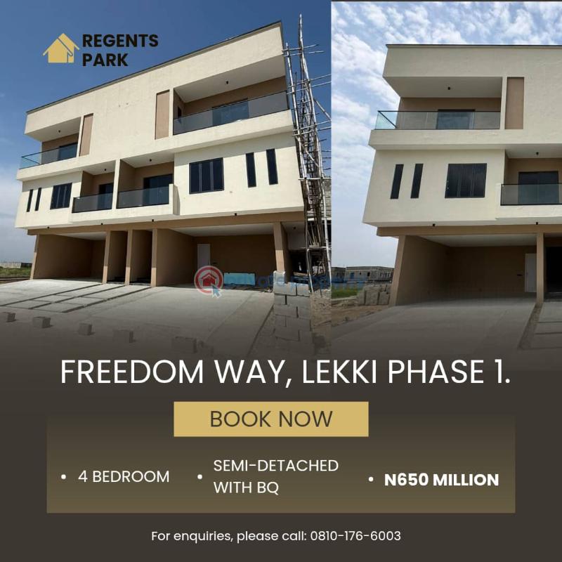 4 bedroom Semi detached Duplex For Sale End Of Freedom Way Lekki Phase 1 Lagos - 0