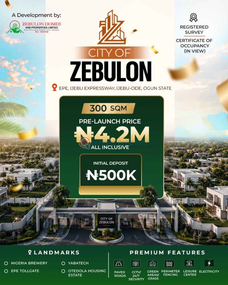 Residential Land For Sale City Of Zebulon Located Few Minutes Drive From The Otedola Housing Estate Ijebu Ode Ogun - 0