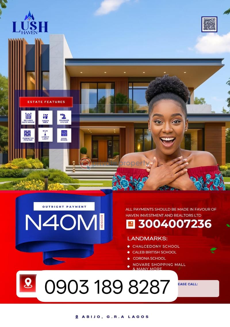Mixed use Land For Sale Abijo Gra / Lush Haven Estate / With Notable Landmarks Abijo Ajah Lagos