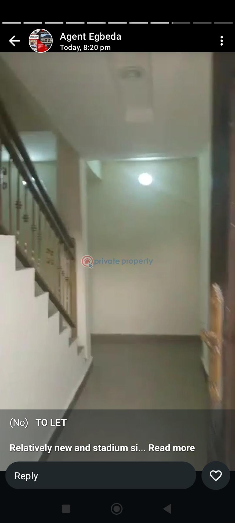 3 bedroom Block Of Flats For Rent William Estate Close To Cele Bus Stop Akowonjo Egbeda Egbe/Idimu Lagos - 1