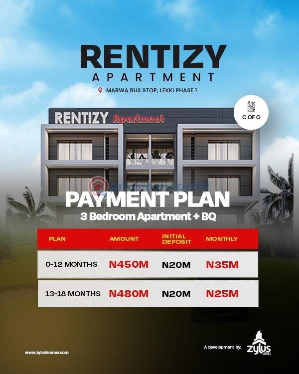 3 bedroom Flat & Apartment For Sale Marwa Bus Stop Lekki Phase 1 Lagos - 2