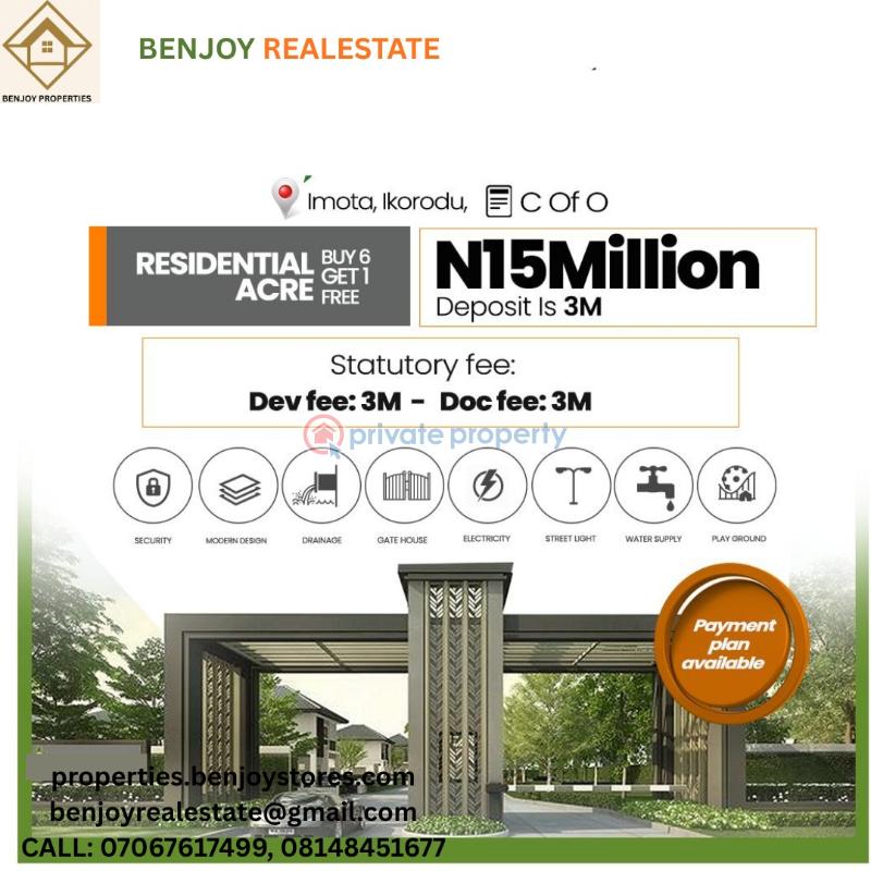 Residential Land For Sale Imota Ikorodu Lagos - 0