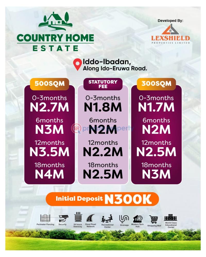 Residential Land For Sale Country Home Estate Ido Ibadan Oyo