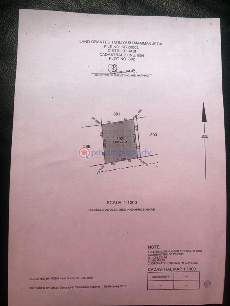 Residential Land For Sale Jabi Abuja Phase 2 