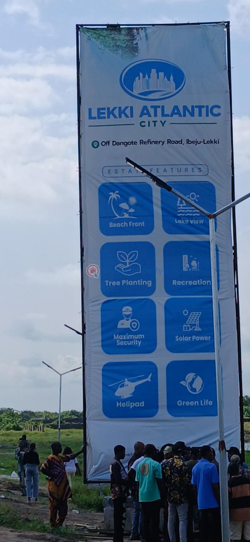 Residential land facing the road after dangote refinery Residential Land For Sale 10min Drive From Dangote Refinery Ibeju-Lekki Lagos