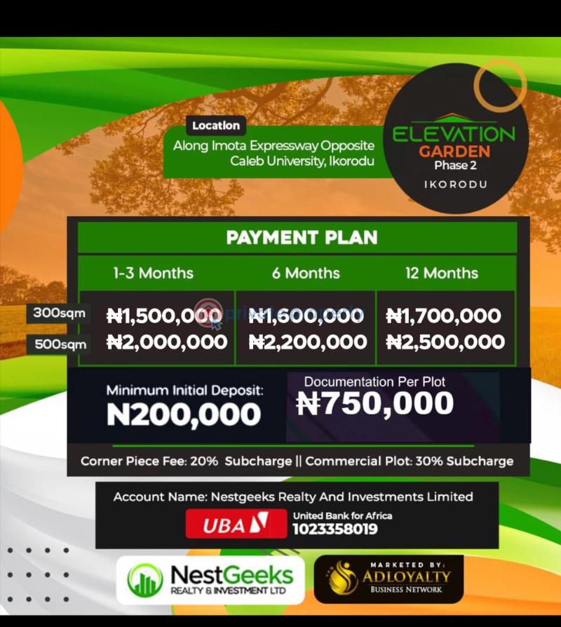 Land For Sale Elevation Garden Phase 2 Imota Gberigbe Ikorodu Lagos - 1