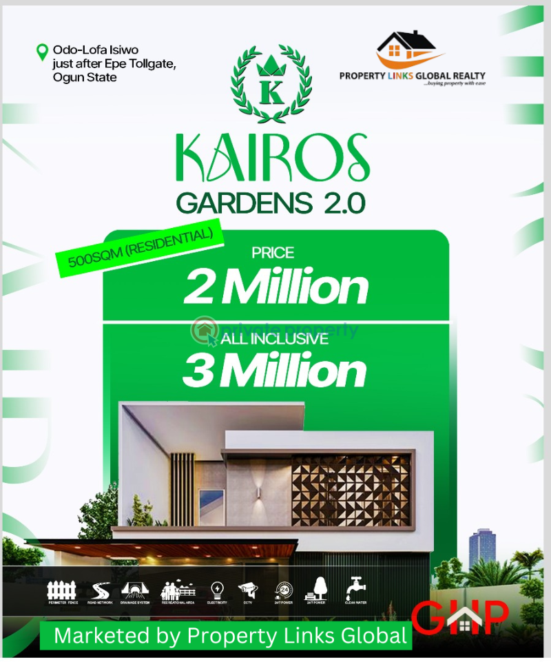 Residential Land For Sale Kairos 2.0 Estate With C Of O In View Ijebu Ogun - 1
