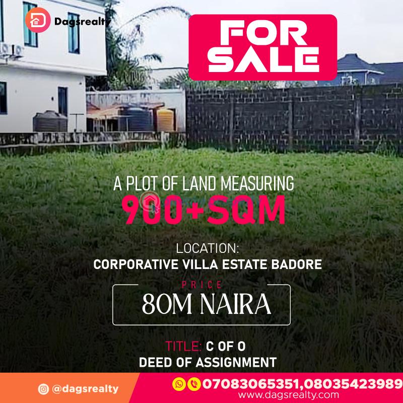 Residential Land For Sale Corporative Villa Estate Badore Ajah Lagos - 0