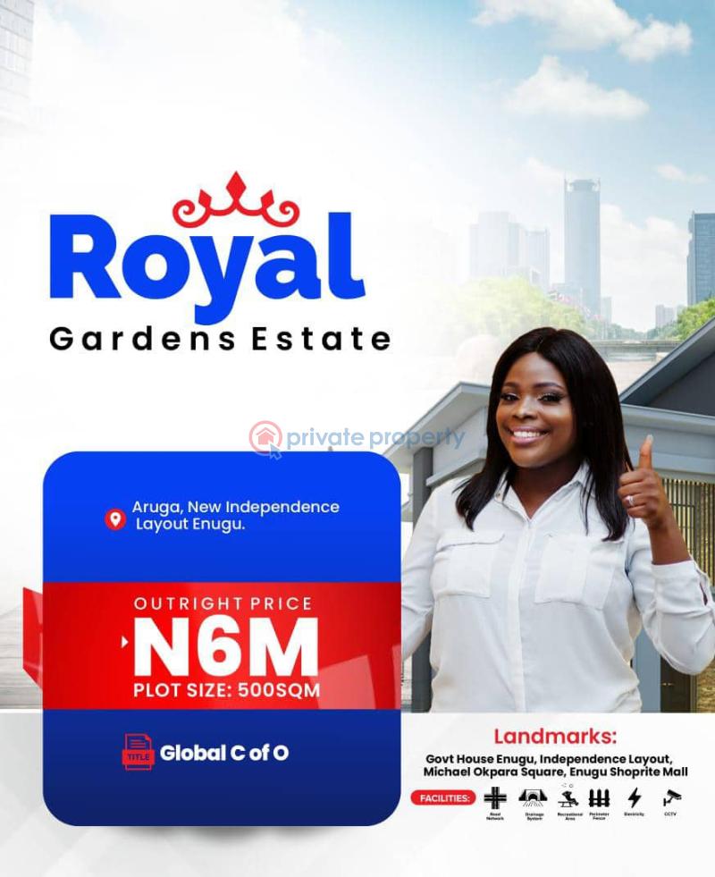 For sale Land Royal Gardens Estate In Aruga New Independence Layout