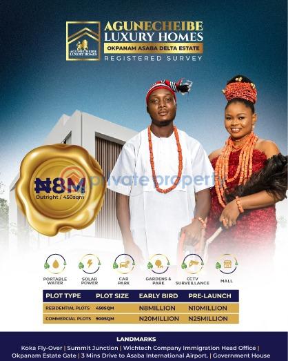 Residential Land For Sale Agunecheibe Luxury Homes Located At Okpanam Asaba Delta