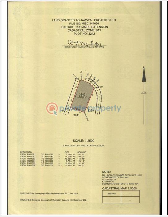 Residential Land For Sale Katampe Ext. Abuja Phase 2 