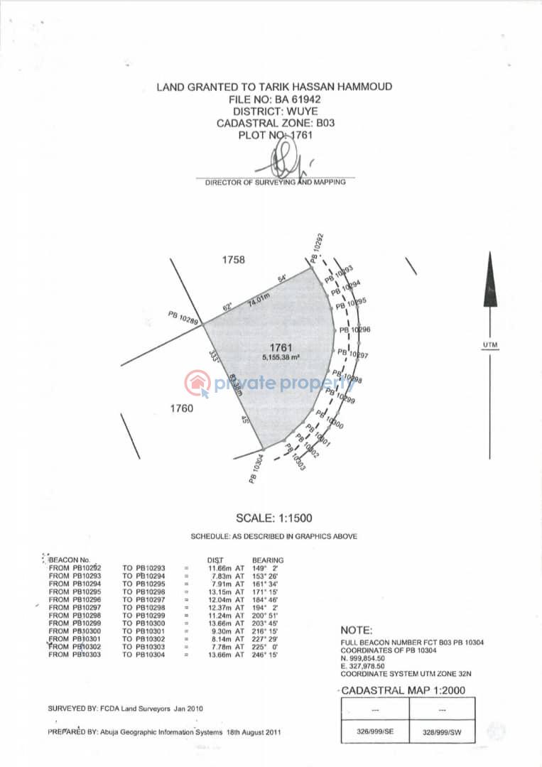 Residential Land For Sale Wuye Abuja Phase 2 