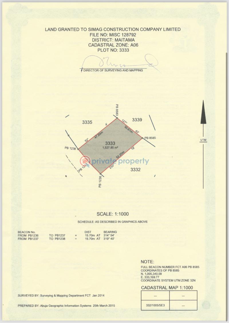 Residential Land For Sale Maitama Abuja Phase 1  - 1