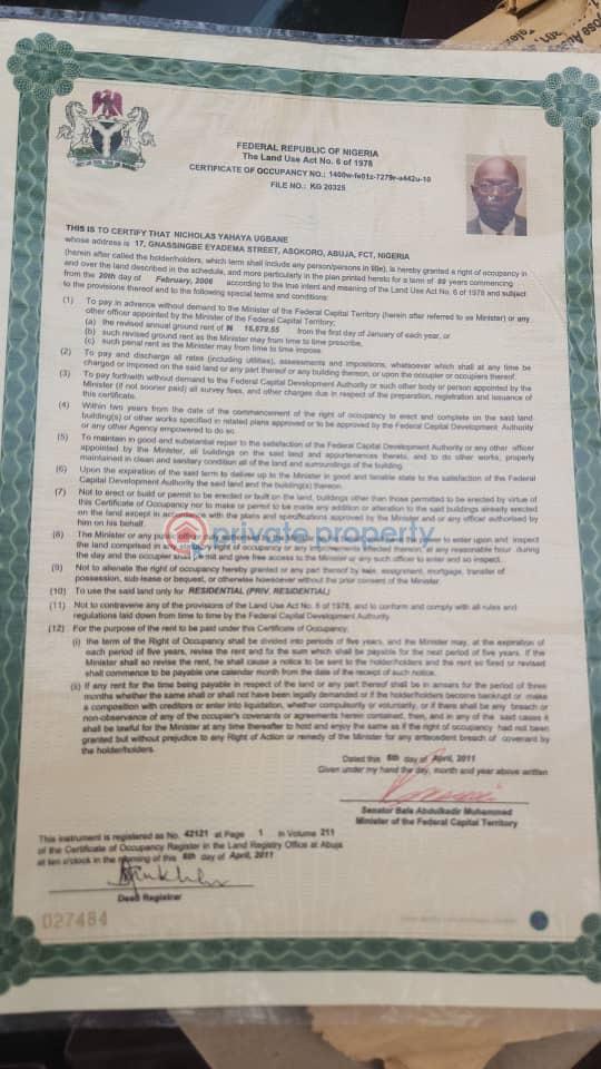 Residential plot - 1 Residential Land For Sale Apo Abuja Phase 2  - 1