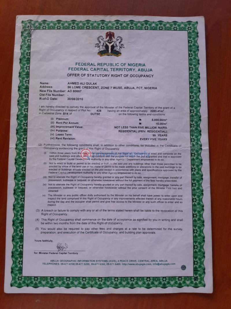 Residential plot - 1 Residential Land For Sale Apo Abuja Phase 2  - 1