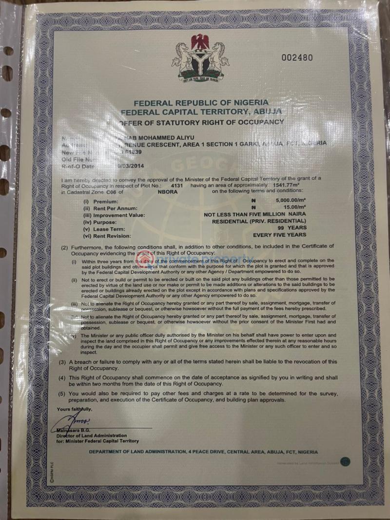Residential Land For Sale Jabi Abuja Phase 2  - 2