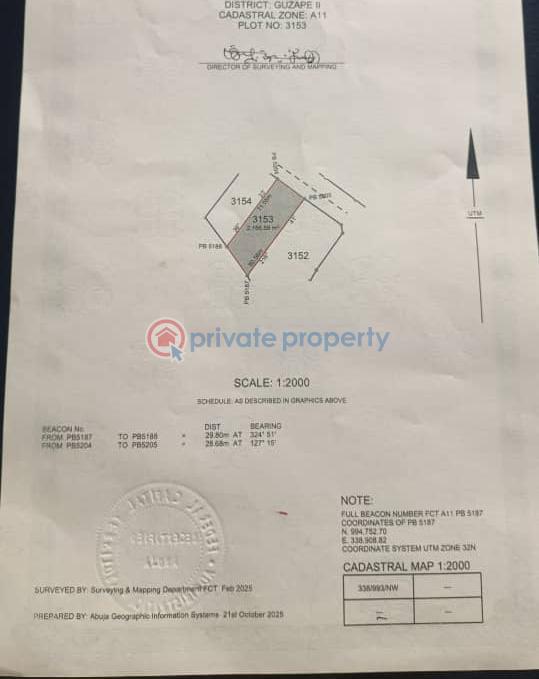 Residential Land For Sale Guzape Abuja Phase 1 