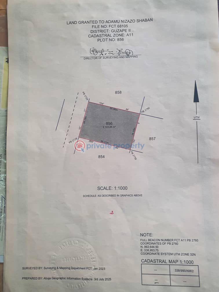 Residential Land For Sale Guzape Abuja Phase 1 