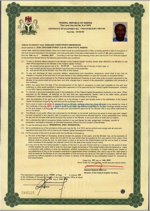 Residential Land For Sale Guzape Abuja Phase 1 