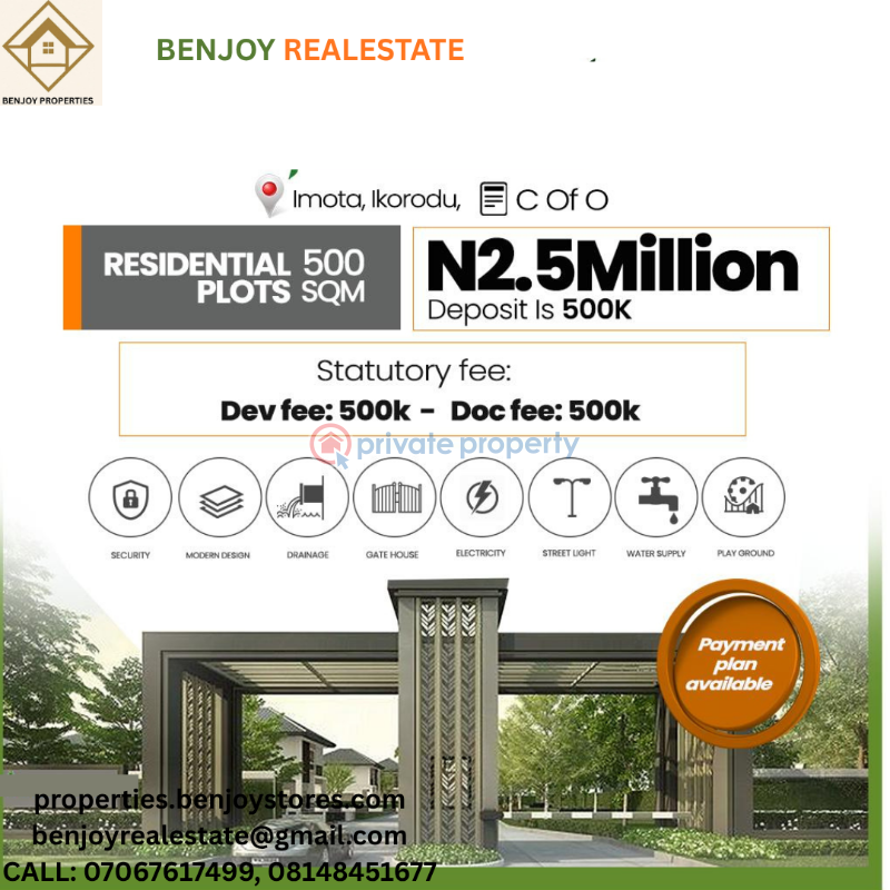 Residential Land For Sale Imota Ikorodu Lagos
