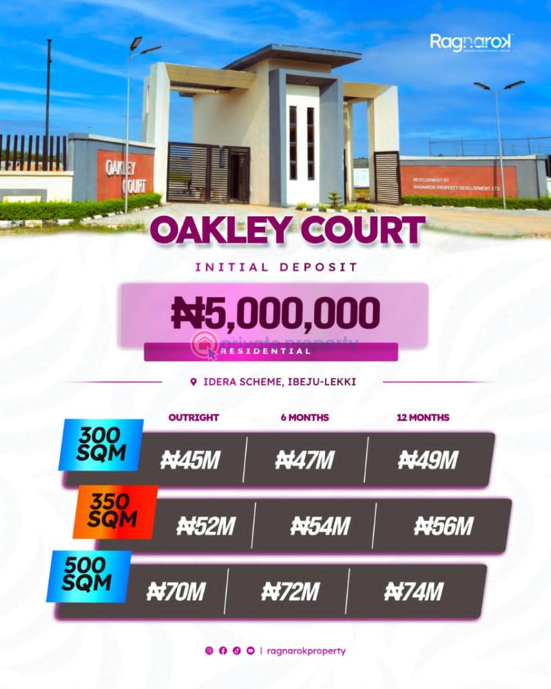 Residential Land For Sale Oakley Court Estate Eleko Ibeju Lekki Eleko Ibeju-Lekki Lagos - 0