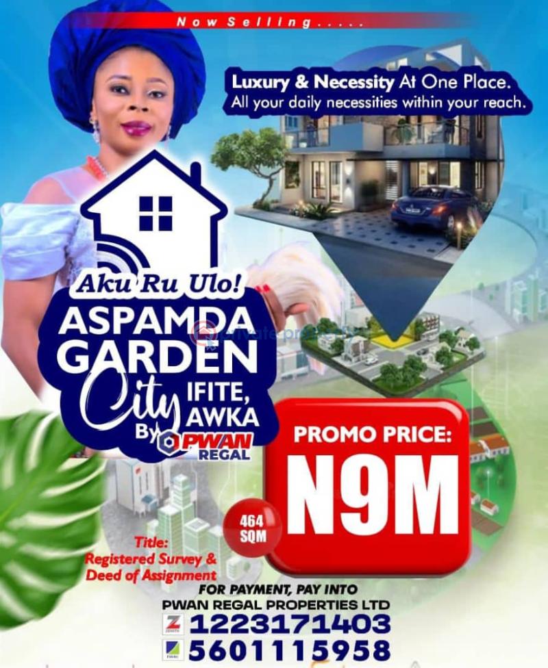 Land For Sale Aspamda Garden At The Back Of Unizik Ifite Awka Awka South Anambra