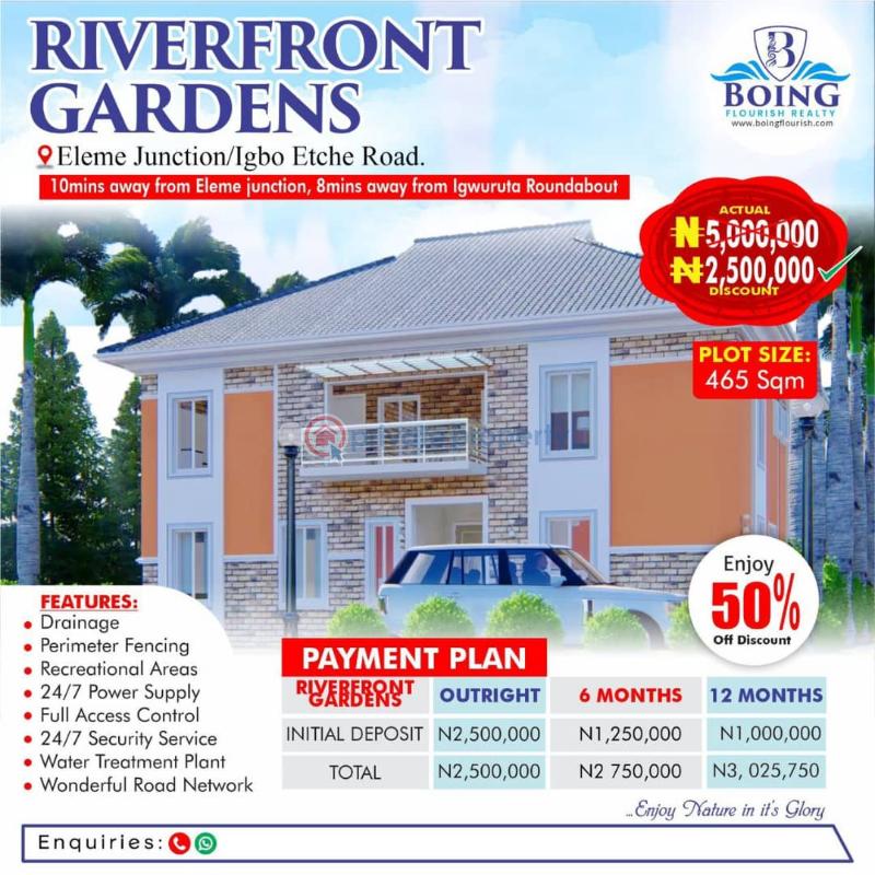 Land For Sale Eleme Junction Igbo Etche Road Etche Rivers 